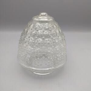 Vintage Acorn Style Clear Bubble Glass Ceiling Light Shade Globe 3 1/4" Fitter